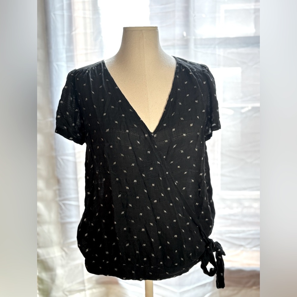 Black Wrap Top